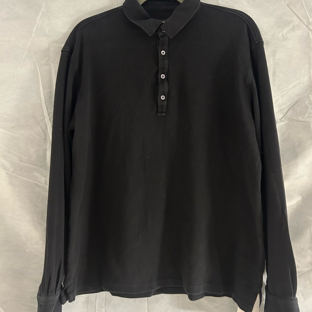 Ermenegildo Zegna Black Polo Shirt Premium Design